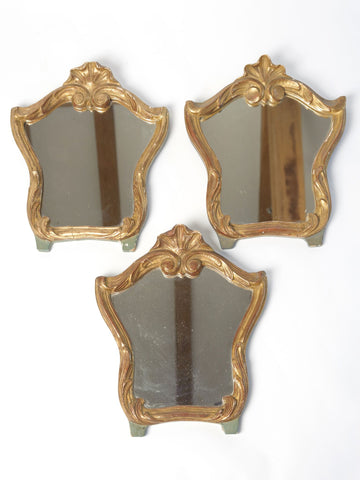 Antique Italian Wood and Gilt Mirrors
