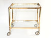 Lovely 1950's German Brass and Glass Drinks Trolley