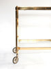 Lovely 1950's German Brass and Glass Drinks Trolley