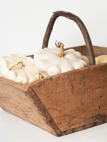 French Vintage Wooden Garden Trug