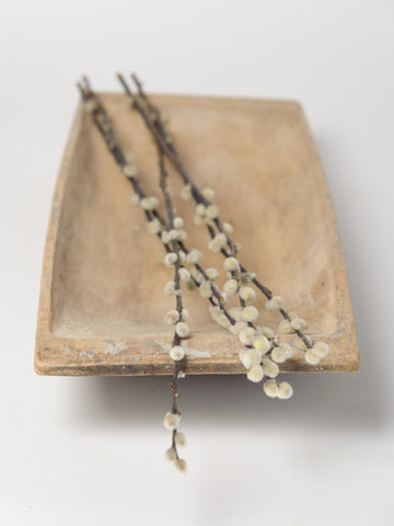 Antique Swedish Dough Bowl with original paint