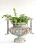 Antique French Cast Iron Urn with Decorative Handles