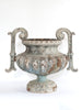 Antique French Cast Iron Urn with Decorative Handles