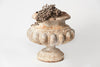 Beautiful Antique French Cast Iron urn in old white paint