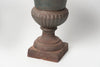 Pair Vintage French Cast Iron Urns