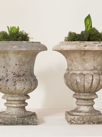 Beautiful 19th Century French Marble Urns - Decorative Antiques UK  - 1