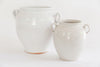 Antique 19th Century French White Glaze Confit Pots