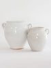 Antique 19th Century French White Glaze Confit Pots