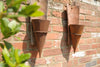 Antique French Terracotta Roof Tile wall planters