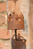 Antique French Terracotta Roof Tile Candle Wall sconce