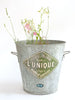 Collection Vintage French Galvanised Wash Tubs