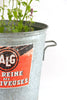 Collection Vintage French Galvanised Wash Tubs