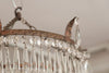 Beautiful 1920's Crystal Waterfall Tiered Pendant Chandelier