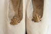 Vintage French Linen Wedding shoes from the 1930's