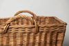 Vintage French Grape picker's basket with fabric straps