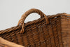 Vintage French Grape picker's basket with fabric straps