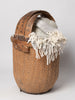 Antique chinese bentwood handle willow basket