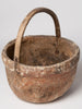 Antique rustic chinese rice basket