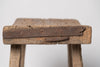 Antique 19th century chinese stool with metal repairs