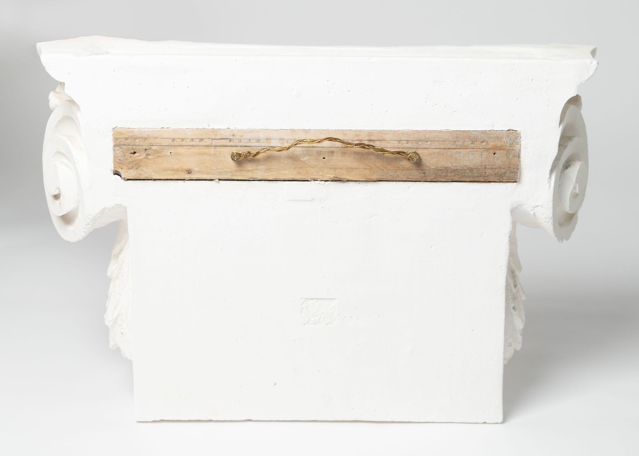 English plaster cast of a Greek Ionic capital