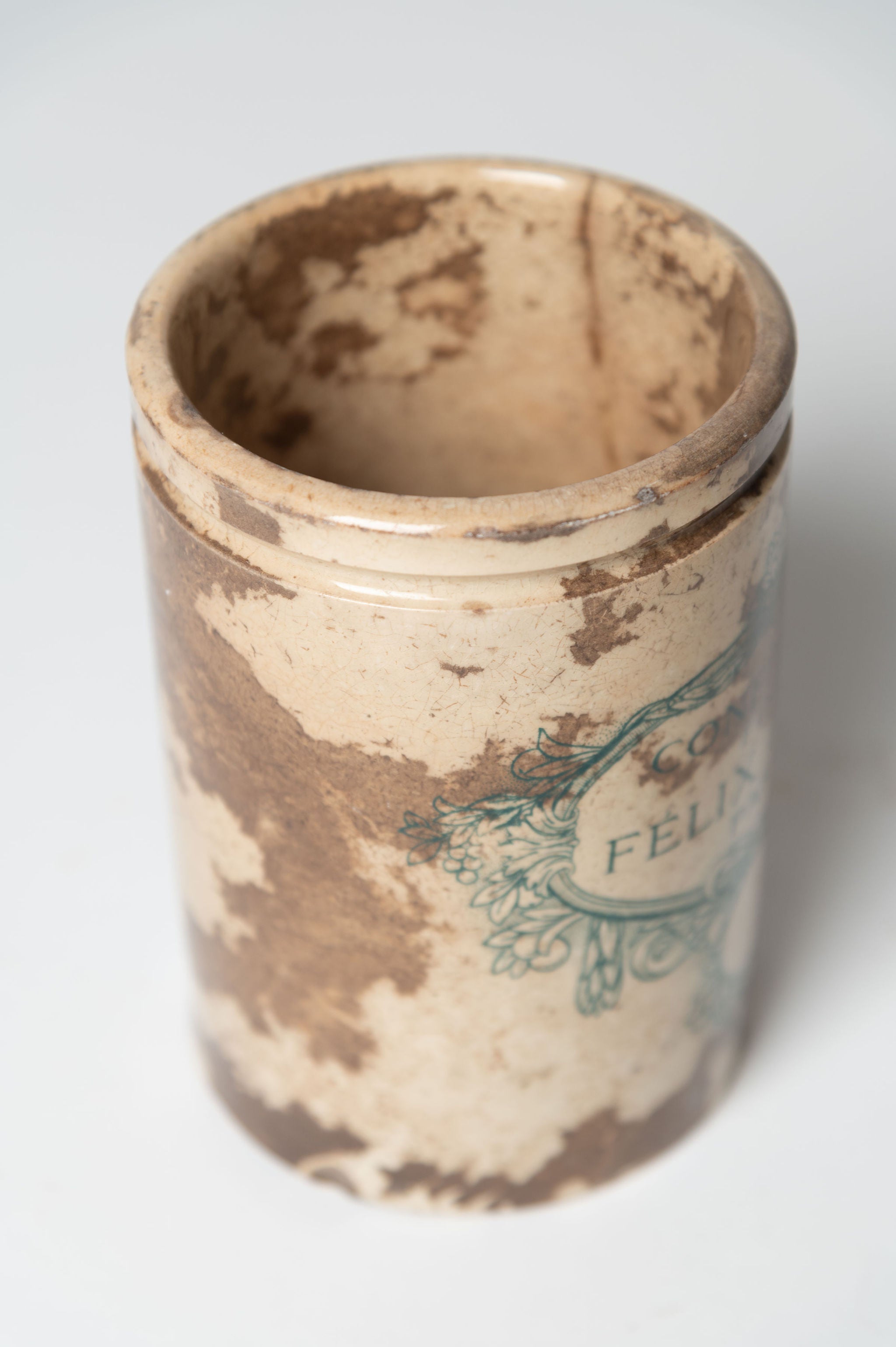 Antique French Felix Potin Confiture pots