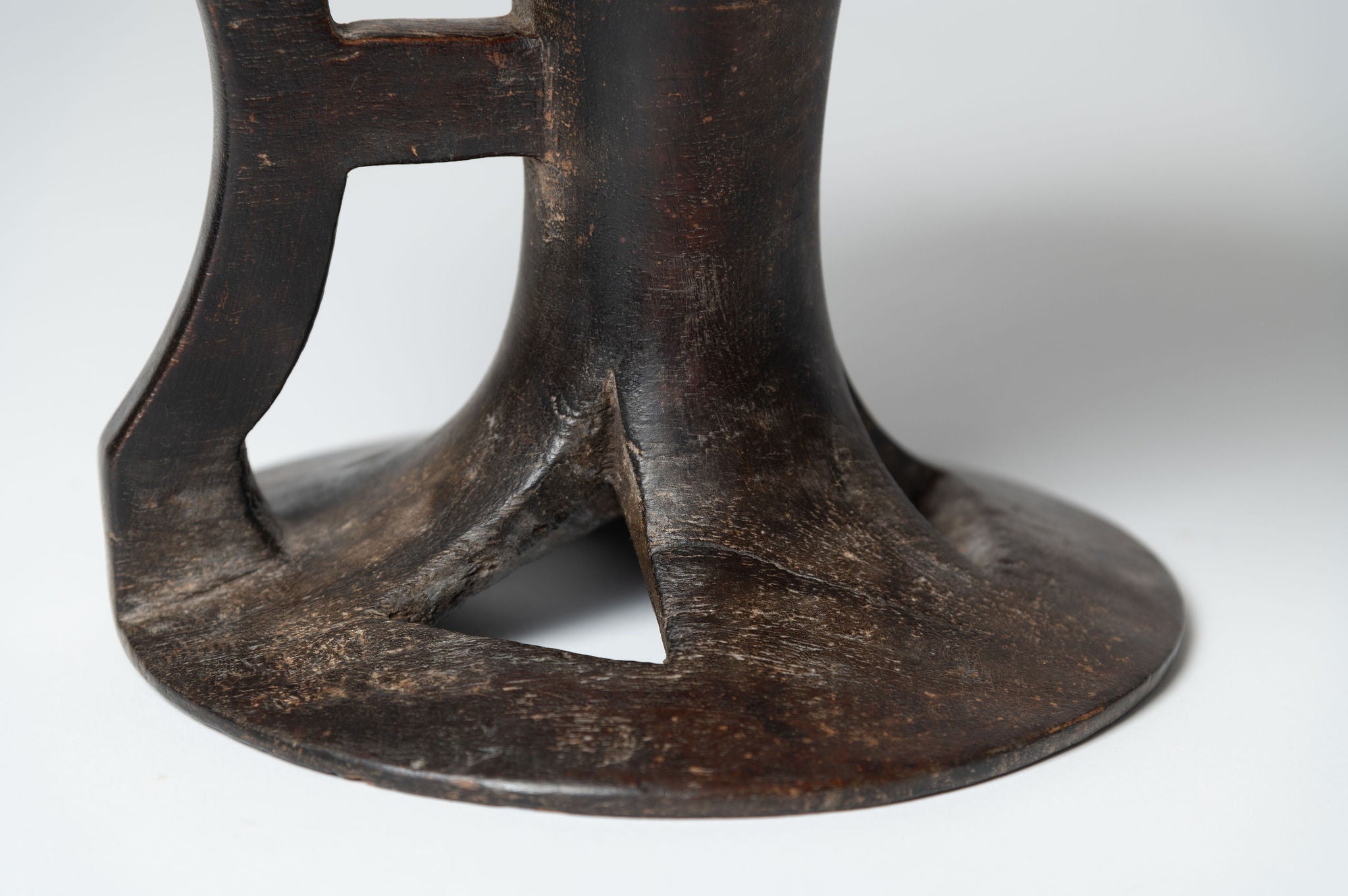Antique Nagaland wooden pedestal bowls