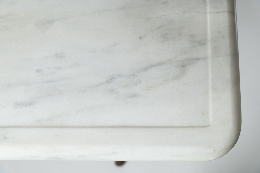 Antique 19th century french marble top bistro table
