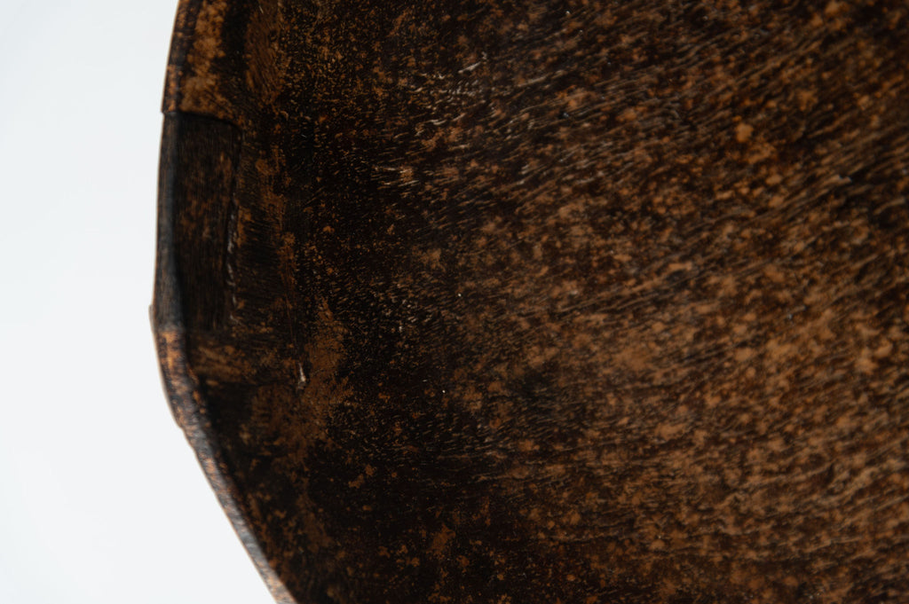 Antique Nagaland wooden pedestal bowls