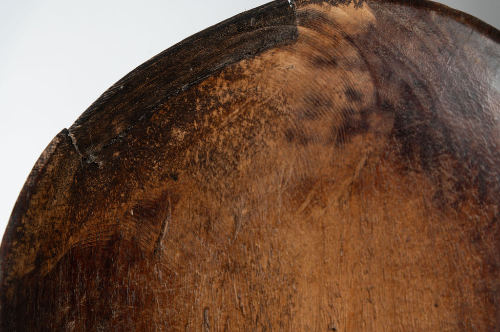 Antique Nagaland wooden pedestal bowls