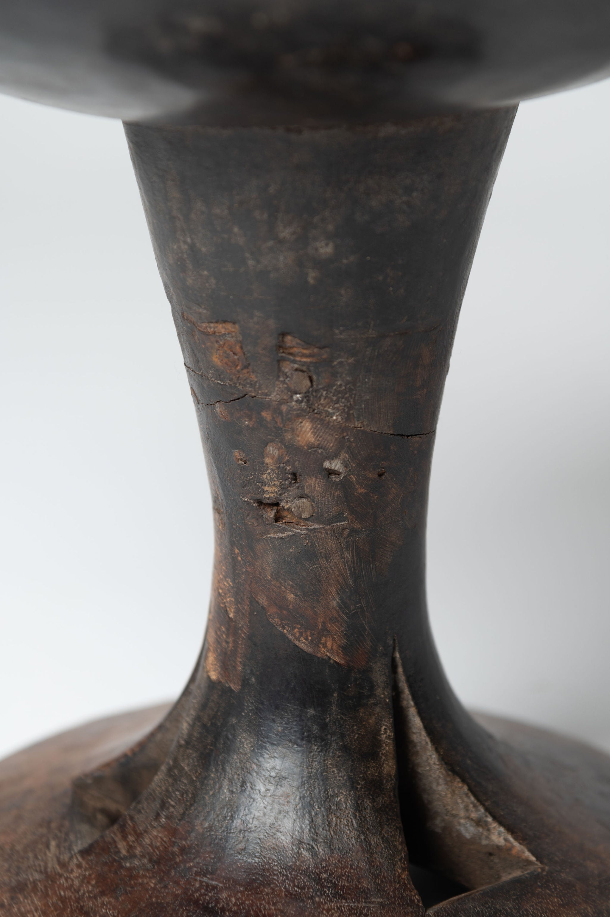 Antique Nagaland wooden pedestal bowls