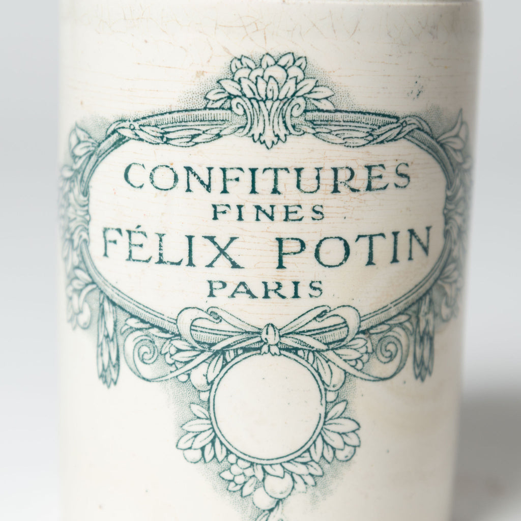 Antique French Felix Potin Confiture pots