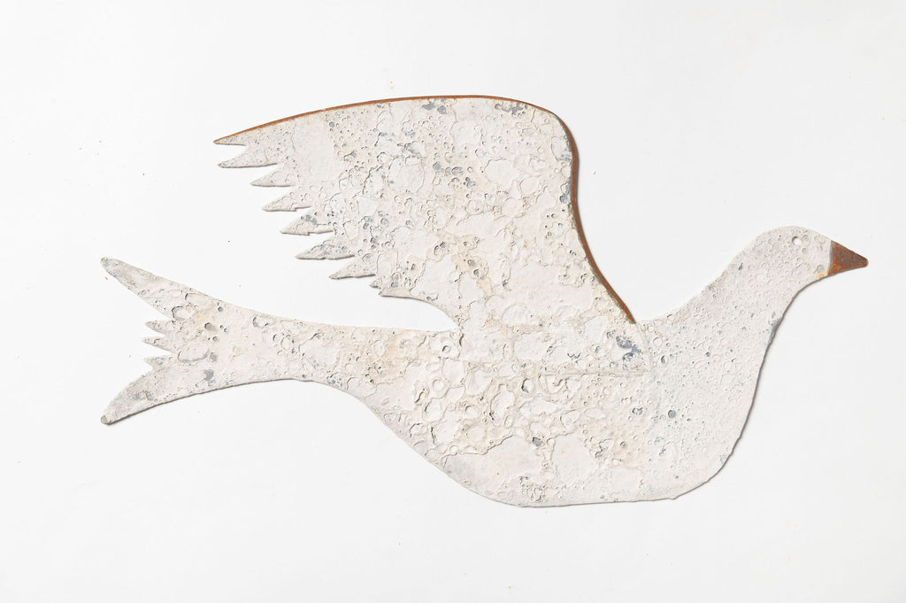 Handcrafted metal shaker style dove