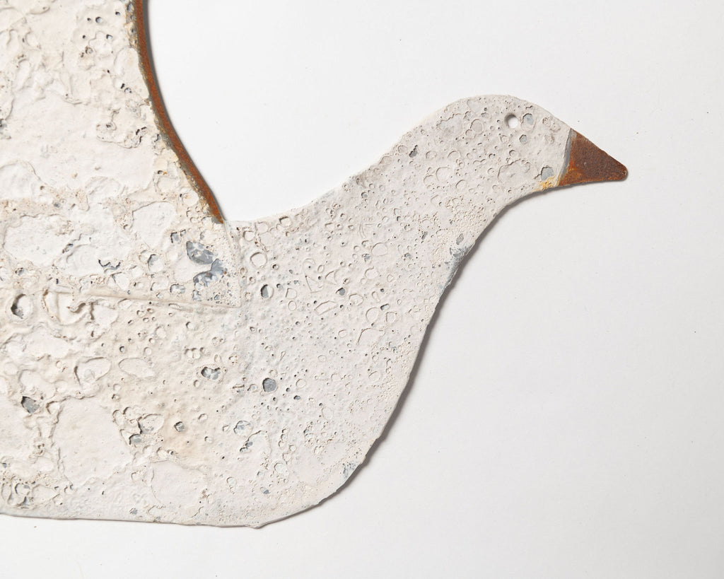 Handcrafted metal shaker style dove