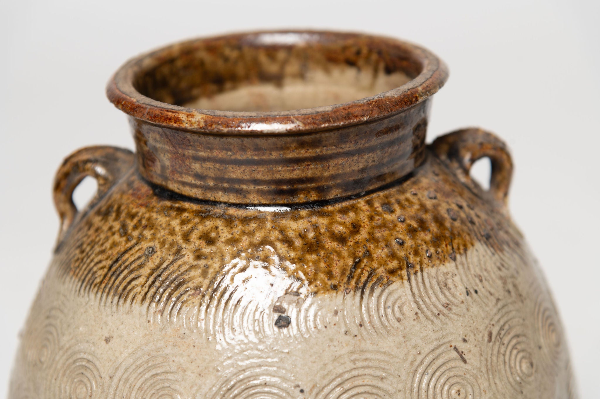 Beautiful Chinese glazed preserve jars