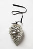 XL Mercury glass style pine cone hanging decorations