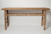 Large Rustic old reclaimed elm console table