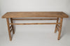 Large Rustic old reclaimed elm console table