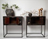 Antique 19th Century chinese cabinets on bespoke iron bases