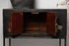 Antique 19th Century chinese cabinets on bespoke iron bases