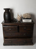 Authentic Antique 19th Century 4 drawer Burmese teak commode