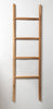 Handcrafted teak branch 4 rung ladder