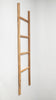 Handcrafted teak branch 4 rung ladder