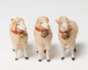 Rare collection antique German Putz sheep