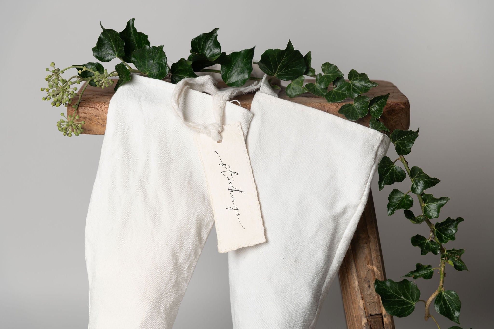 Handmade Vintage linen stockings