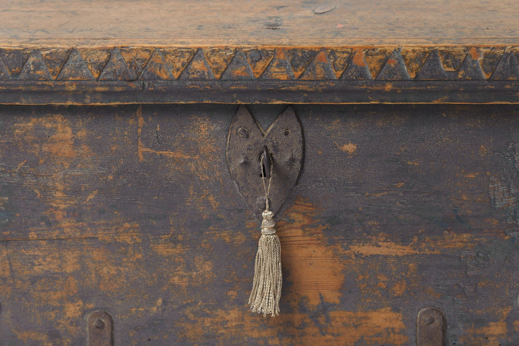 Antique 19th Century Swedish Writing Box, original paint