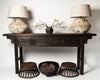 Beautiful chinese reclaimed elm four drawer console table