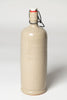 Antique French glazed Stoneware Cider bottle with porcelain cap