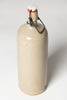 Antique French glazed Stoneware Cider bottle with porcelain cap