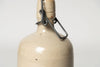 Antique French glazed Stoneware Cider bottle with porcelain cap