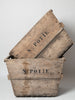 Antique French champagne trugs